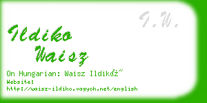 ildiko waisz business card